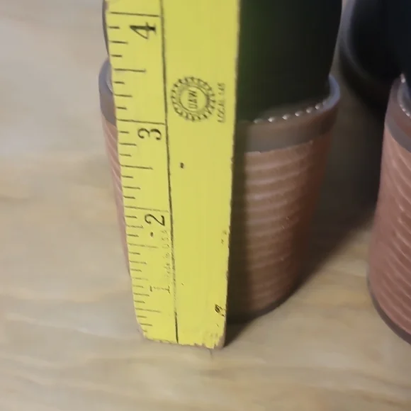 Korks By KORKS Ease Black Ankle Boots Chunky Stacked Heel - Picture 4 of 9